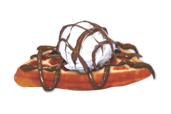 Belgian Waffle With Icecream