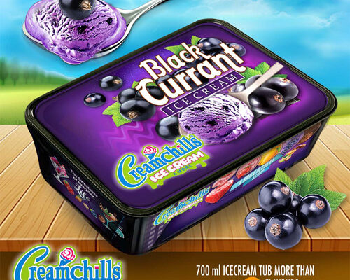 Black Currant Ice Cream Tub Tabletop 3d Option-2